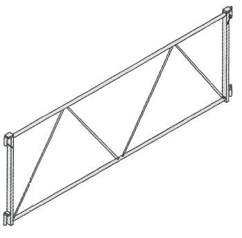 ALTRAD - Garde-corps fixe 2m - gamme échafaudage multidirectionnel - MULTIVIT+ 1&2- Réf: N1727