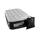 IDEAL FÜR ZUHAUSE ODER UNTERWEGS: Einfaches Verstauen und unkompliziertes Aufbauen machen das Luftbett zu einem optimalen Begleiter für unterwegs, während des Umzugs oder für Gäste. Tagsüber kann es einfach wieder in der Verpackung verstaut werden