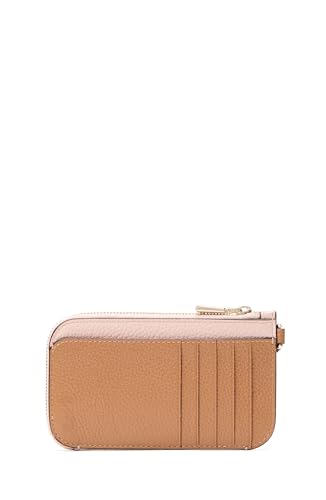 kate spade new york Ava Pebbled Leather Coin Card Case Wristlet, Colorblocked Rose Smoke Multi3