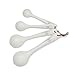 Portmeirion Sophie Conran Measuring Spoons, Set of 4 - Fine Porcelain Nesting Utensils with Hand-Thrown Look for Kitchen Prep, Baking & Serving Tools, Durable Design & Dishwasher Safe