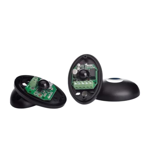 Paire de Photocellules Infrarouges 12 / 24V AC DC Universelles Capteurs Infrarouges Pour Portail Automatique Garage