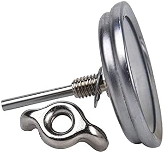 2 pcs BBQ Grill Temperature Gauge, Charcoal Smoker Barbecue Grill Thermometer BBQ Temp Gauge