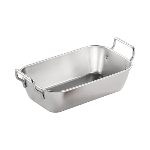 GKOXUQ Effective Stainless Steel Kids Dinnerware Functional Square Tray Shatter Plates For Daily Use Easy To Use