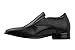 TOTO Men's Invisible Height Increasing Elevator Shoes - Black Leather Slip-on Formal Dress Loafers- 2.2 Inches Taller - Y6361 - Size 10 D(M) US