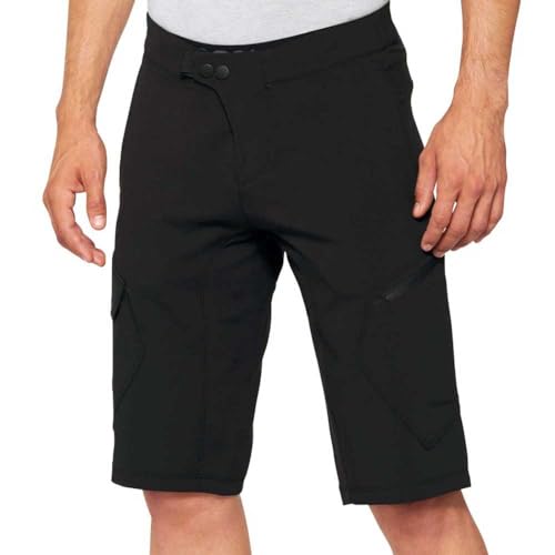 Pant.RIDECAMP 100% short de cyclisme ultra résistant avec fondello noir 28