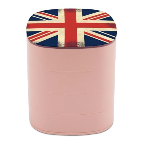 Boîte à bijoux imprimée drapeau britannique, idée cadeau coiffeuse - 2