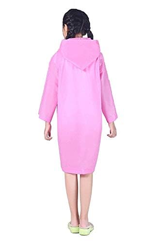 Image of Fashionio? Kids Children Rain Coat - Portable PVC Lightweight Waterproof Raincoat for Girls Boys with Hoods and Full Seleve Outdoor Activities