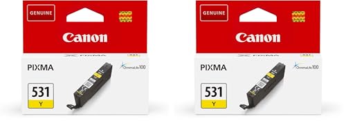 Double Cartouche Canon CLI-531 Jaune à Haute Précision Chromatique pour PIXMA TS8750
