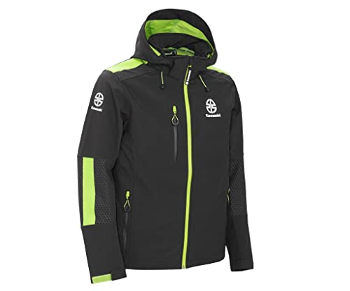 Kawasaki SPORTS Veste Softshell, Noir/vert, L
