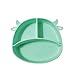 7 Monate Babyspielzeug Silikon-geteilte Fütterungsplatte rutschfeste Baby-Saugschale Baby Pyjama 56 (Green, One Size)