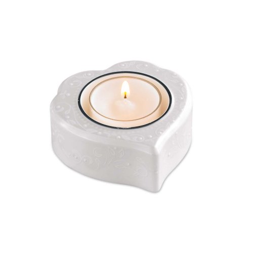 Lenox Opal Innocence 1 Inch Heart Votive