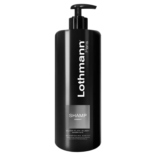 Lothmann Paris - Shampooing Sublimateur de Reflets Color Addict Argent Cheveux Colorés Blonds - 500ml