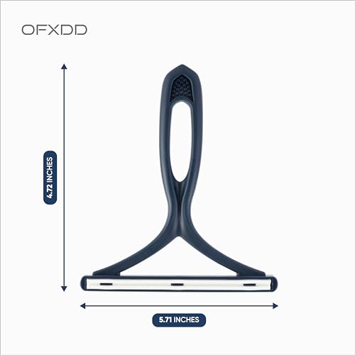 Pet Hair Remover for Couch - Reusable Cat & Dog Hair Remover for Car - Portable Carpet Rake - Double-Sided Clothing & Carpet Scraper for Pet Hair Removal, Plastic