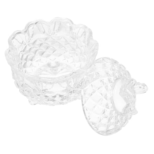 PEPLAYTAL Tarro de Vidrio para Dulces con Tapa Hermética Capacidad Espaciosa y Diseño Compacto para Almacenamiento Cocina Oficina y Hogar Recipiente Transparente para Snacks y