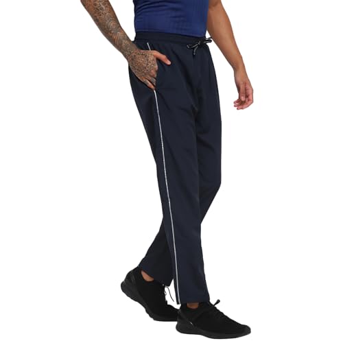 Image of Nivia Men Striped Pants /Running & Sports Trackpants /Polyester Fabric Pants with Elastic Closure
