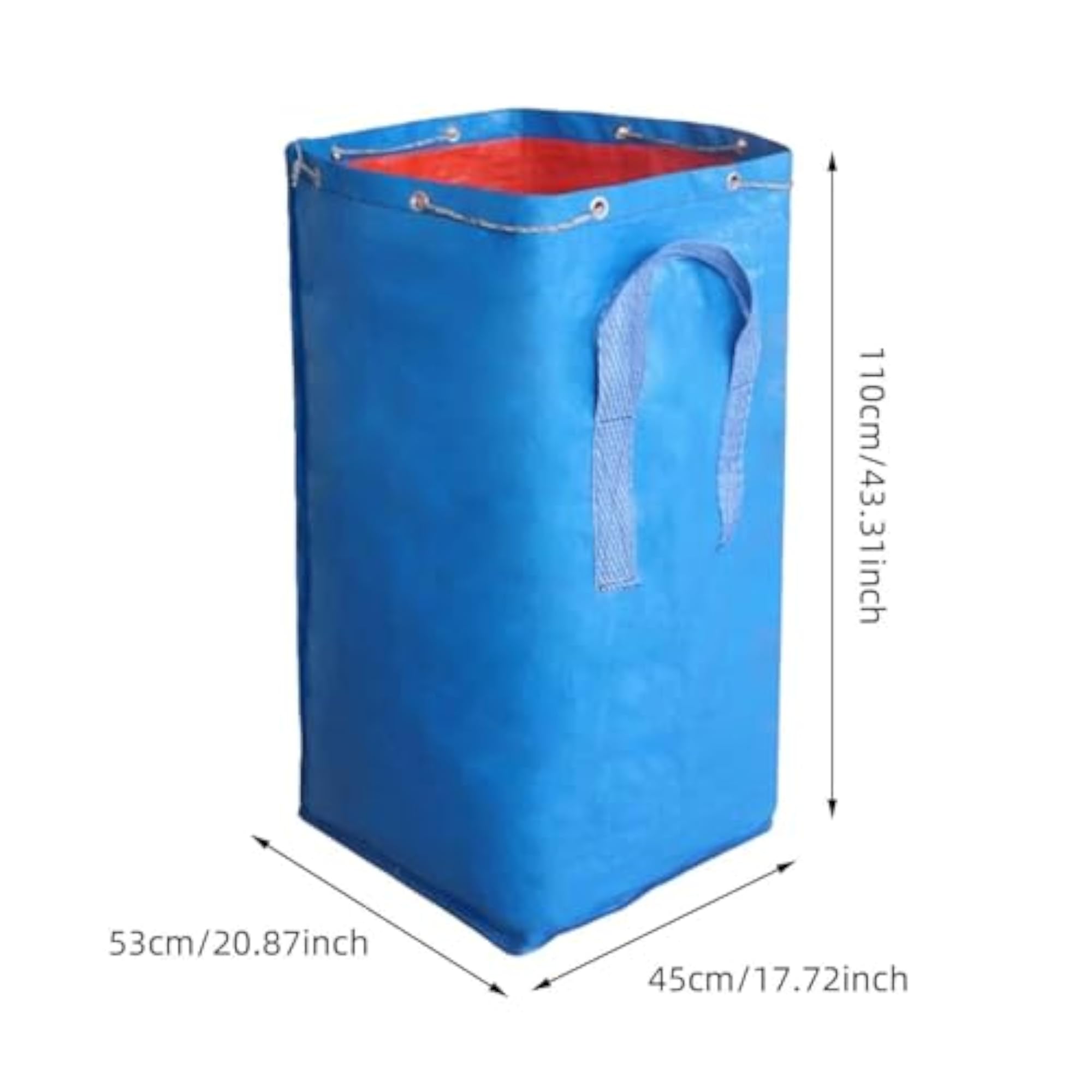 Sport Balls Portable Drawstring Pouch for Indoor Football Blue