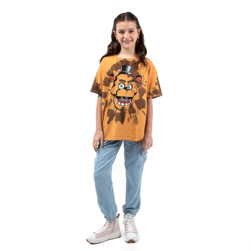 Five Nights at Freddy's Freddy Fazbear Character Tie Dye Youth Boy's Short Sleeve Tee4