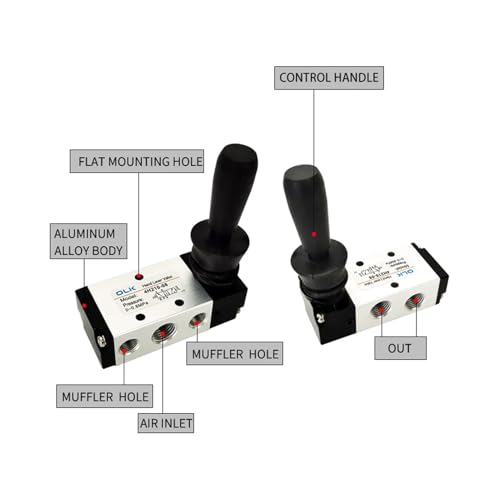 Vanne 5/2 voies commande pneumatique manuelle pour vérin double effet