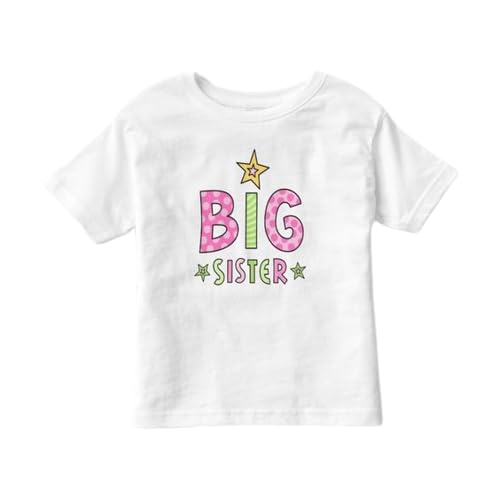 Big Sister Statement Design With Star T shirt for Girls
