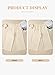 Eytino Women's Plus Size Pants Fashion 2026 Winter Casual Trendy Elastic High Waisted Wide Leg Dress Pants Lounge Trousers with Pockets,2X Beige
