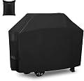 BBQ Grill Cover 58 Inch, Outdoor Heavy Duty Waterproof 600D Cover Barbecue Gas Grill Cover, UV & Fade Resistant, All Weather Protection Compatible for Weber Char-Broil Nexgrill and More, Black