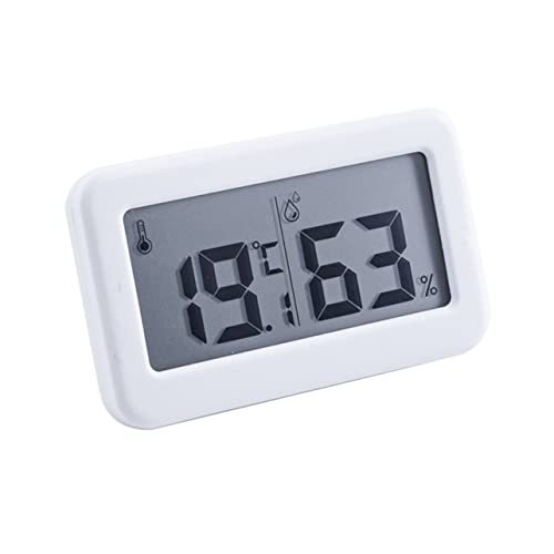 MOLUCKFU 1pc Digital Temperature and Humidity Gauge Clock Slim Electronic Hygrometer Alarm for Home and Bedroom Use Displays Temperature and Humidity Simultaneously