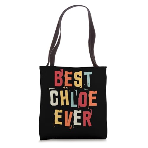 Chloe Retro Birth Names Tote Bag
