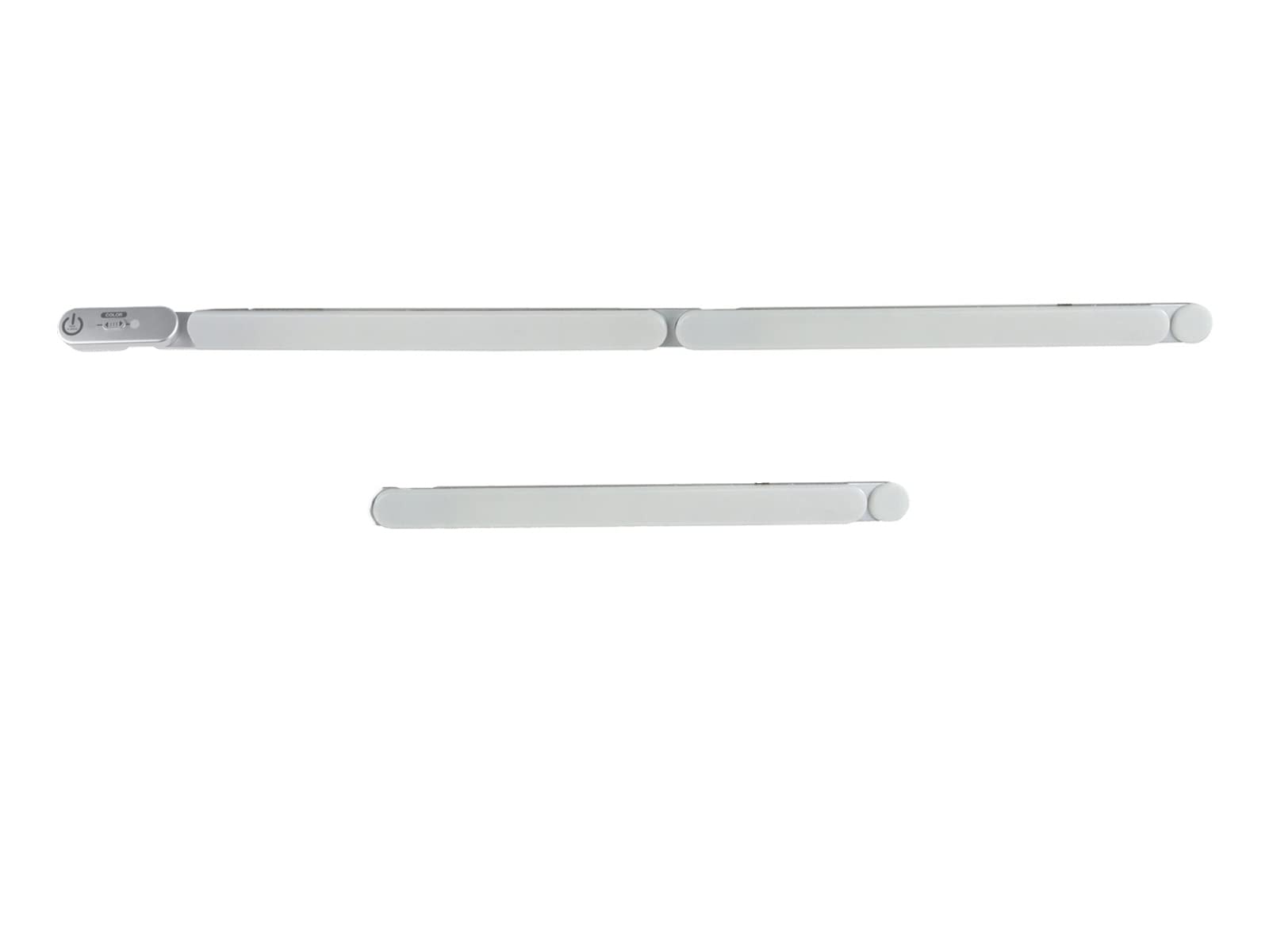 Dimmbare Unterbauleuchten Starter Set plus Zusatzleuchte Silber Lichtfarbe einstellbar, mit bis zu weiteren 6 Elementen erweiterbar