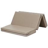 KaRaDaStyle 跳び箱 極厚10cm 衝撃吸収 エバーマット クラッシュパッド 体操マット 運動 キッズ 子供 ボルダリングマット 折りたたみ 軽量 とび箱 とびばこ 鉄棒 着地 クッション 120×90×10cm (モカ)