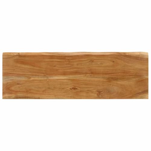 Banc en bois massif d'acacia stable pour table de salle à manger - 6