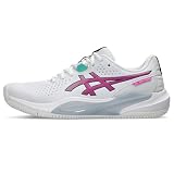 ASICS Men's Gel-Challenger 15 Clay Tennis Shoes, 10, White/Digital Sakura