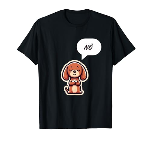 Teckel amusant Nö Fun Nein T-Shirt
