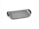 Bialetti 0F6GR036 Speciali Petravera Grill (Bistecchiera) 36x23 cm, Adatta all'induzione, Alluminio