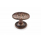 khtumeware 10 Pack Rustic Antique Copper Cabinet Knobs 1-3/4 inch Cabinet Knobs Backplate Hammered Vintage Kitchen Cabinet Handles Hardware for Dresser Drawers.