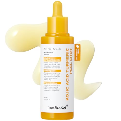 medicube Peel Shot with Kojic Acid Turmeric | Reset in One Step | Gentle Exfoliating Serum with BHA,...