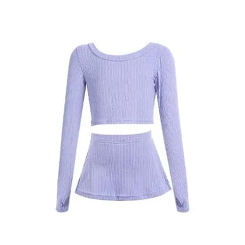 Girls Ballet Outfits Ballet Suit Sets For Girls Ballet Tops And Culottes Sets for Pilates Yoga Workout