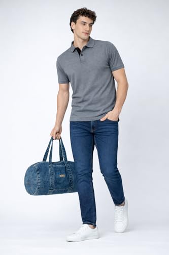 Image of Men's Cotton Polo T-Shirt | Solid Regular Fit Polo Neck T-Shirt | Half Sleeve Casual & Office Wear | Soft Breathable Summer T-Shirt for Men