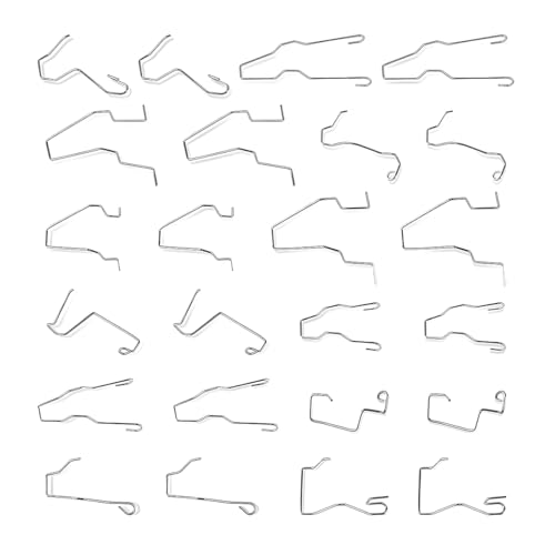 UHANBUT Car Bulb Retaining Spring Clips, Stainless Steel Car Headlight Clamps for H1/H3/H4/H7, Universal Automotive Headlamp Dip Dipped Beam Bulb Holder Retainers Accessories