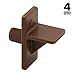 Prime-Line U 9255N 1/4 In., Brown Plastic, 1/2 In. Shelf Support Peg, 8 Count (Pack of 1)