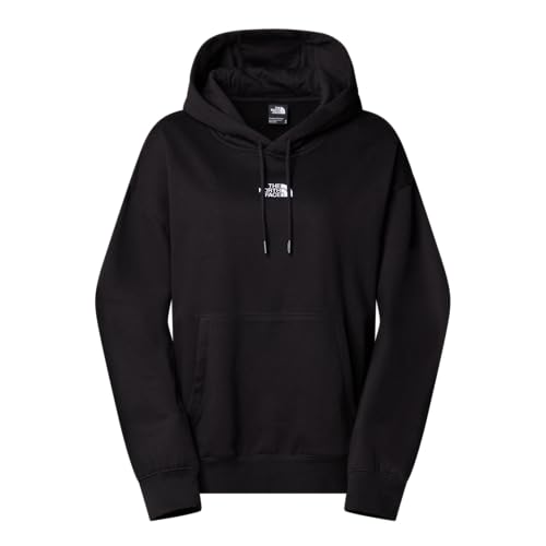 THE NORTH FACE NF0A89ENJK3 W Essential Oversize Hoodie Maglia Lunga Donna TNF Black Taglia M