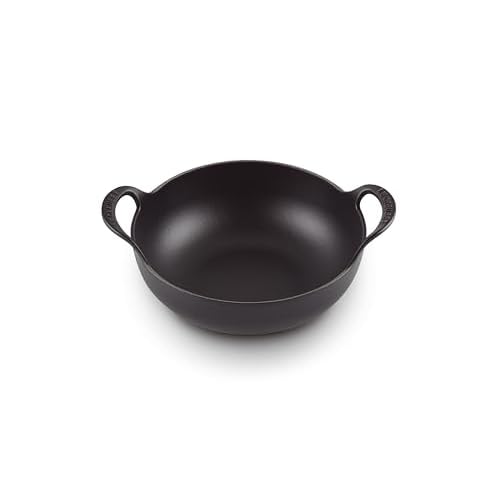Le Creuset geëmailleerde gietijzeren Balti-pan 24cm 2,7 liter, matzwart