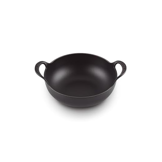 Le Creuset geëmailleerde gietijzeren Balti-pan 24cm 2,7 liter, matzwart