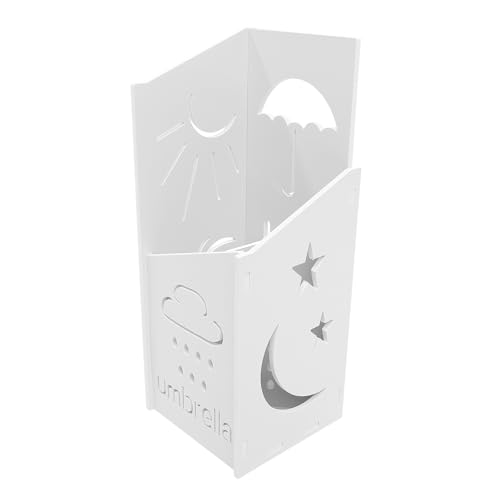 Support de parapluies d'intérieur en PVC blanc moderne et compact