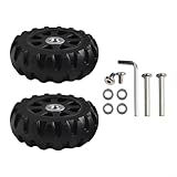 Juego de ruedas de reparación de equipaje, 2 piezas de repuesto silenciosas compatibles con la mayoría de los modelos (77 mm x 26 mm)