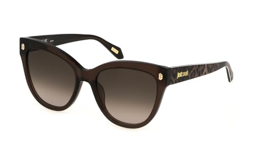Just Cavalli Sunglasses SJC043 SHINY TRANSP.BROWN 55/18/140 Mujer