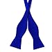 HOULIFE Mens Self Tie Bow Ties, Velvet Formal Bowtie Solid Color Adjustable Tuxedo Self-tied Bow Tie for Wedding Party Prom (Royal blue)