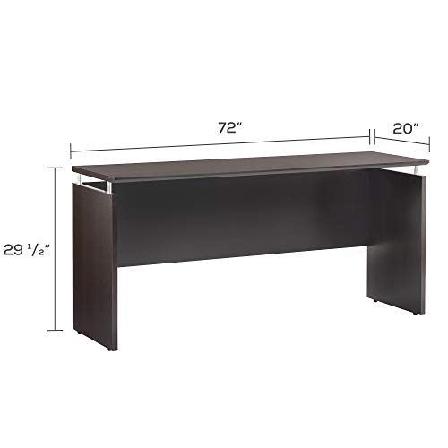 Safco Medina Credenza, 72\", Mocha - Thumbnail 3