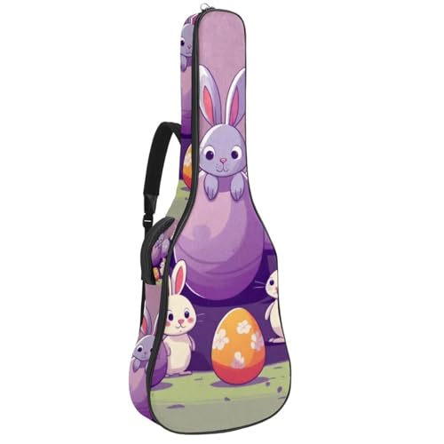 Housse guitare acoustique 101,6 cm imperméable sac violet multicolore 42.9x16.9x4.7 in