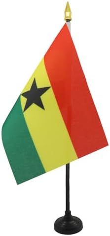 AZ FLAG Table Flag of Ghana 15x10 cm - BANNER OF DESPACHO GHANESE...