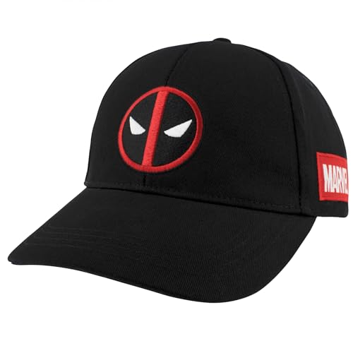 Berkshire Fashions Gorra negra con logotipo de Deadpool